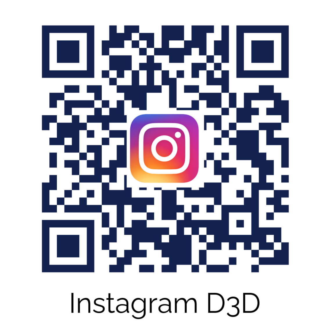 Qr code instagram Dental 3D